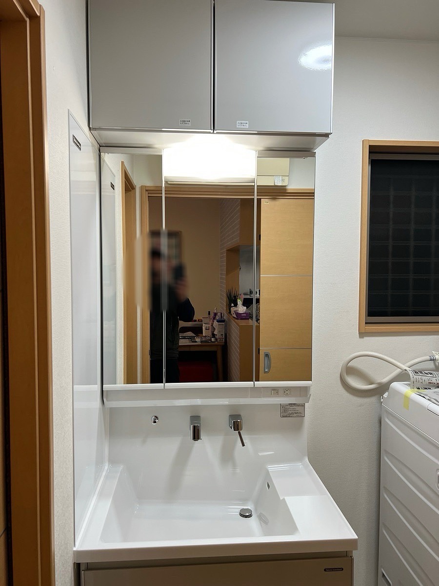 静岡市T様邸　浴室、洗面工事完了 施工After写真
